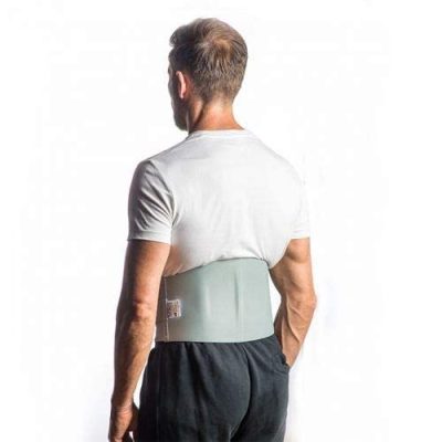 back Maximum Support Lower Brace, Unisex Lumbar Support Belt, Adjustable Brace for Pain Relief and Injury Prevention, London Spine Clinic Approved (Medium)