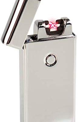 Pure Power Inferno Electronic Lighter - USB Rechargeable Double Electric Arc Flameless Windproof Cigarette Cigar torch Lighter with USB Cable No Gas