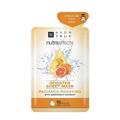 Avon Nutraeffects Radiance Booster sheet mask with grapefruit extract - 1 mask