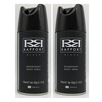 (TWO PACKS) Rapport Black Deodorant Body Spray 150ml