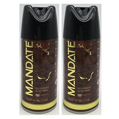 (TWO PACKS) Mandate Deodorant Body Spray 150ml