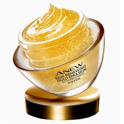 Avon Anew Skin Renewing Gold Emulsion with Protinol Lightweight Gel Night Cream 50ml Boxed & Sealed