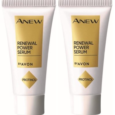 2 x Avon Anew Renewal Facial Power Serum Trial/Travel Size - 10ml