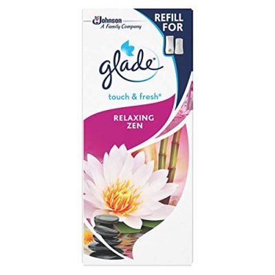 Glade Touch & Fresh Refill, Air Freshener Refills for Home, Relaxing Zen, Pack of 12