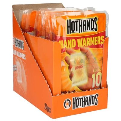 HotHands Hand Warmer, 24 Pairs - Long Lasting Safe Natural Odorless Air Activated Warmers - Up to 10 Hours of Heat,orange