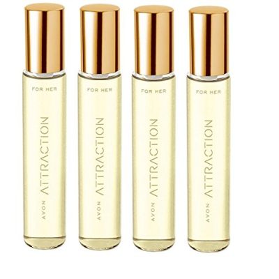 4 x Avon Attraction For Her Purse Sprays (10ml Each)