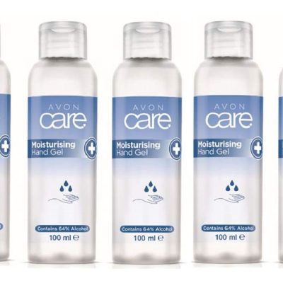 5 X 100ml Avon Care Moisturising Hand Gel Sanitizer 64% Alcohol Antibacterial