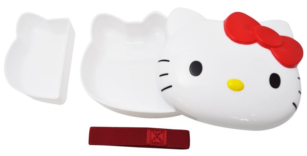 SKATER Die cut lunch box Hello Kitty 310ml,White