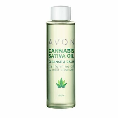 4 X 125ml Avon Sativa Oil Cleanse & Calm Transforming Oil To Milk Cleanser