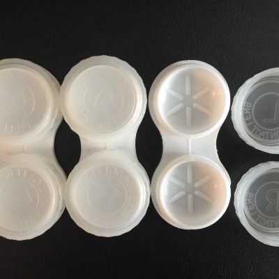 3 X Contact Lens Storage Soaking Cases - L+R Marked - High Quality