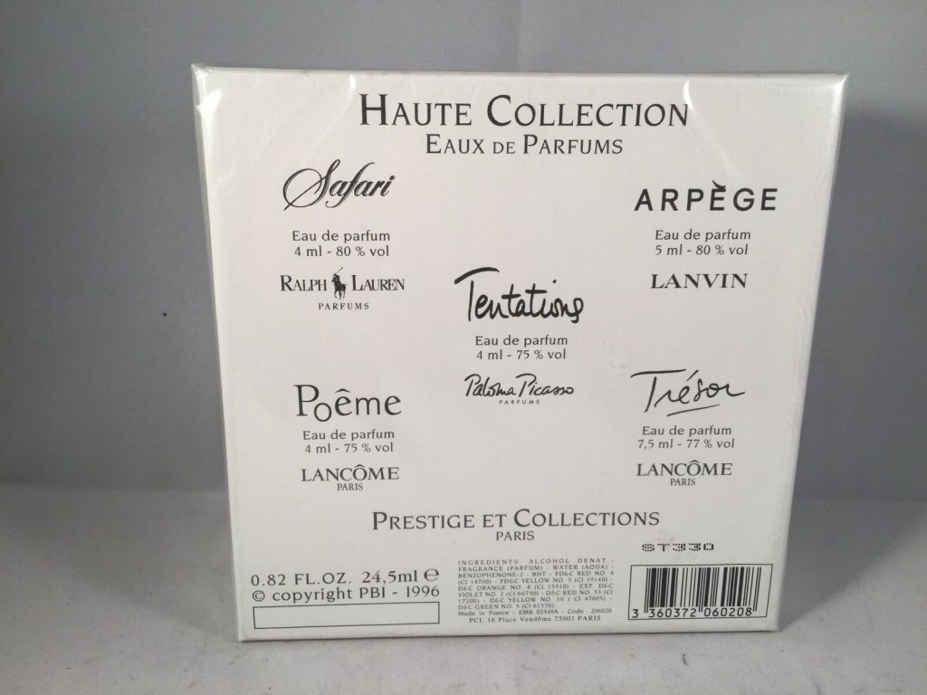 Ralph Lauren Lancome Haute Collection Eau de perfume Paris Miniature collection