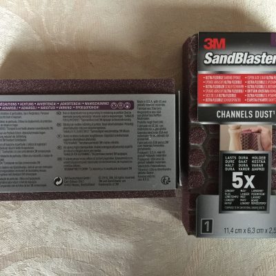 3 X 3M SANDBLASTER ULTRA FLEXIBLE SANDING SPONGE CHANNELS DUST