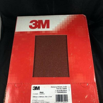 3M ABRASIVE SHHETS 314D P40 25 SHEETS 230MM X 280MM