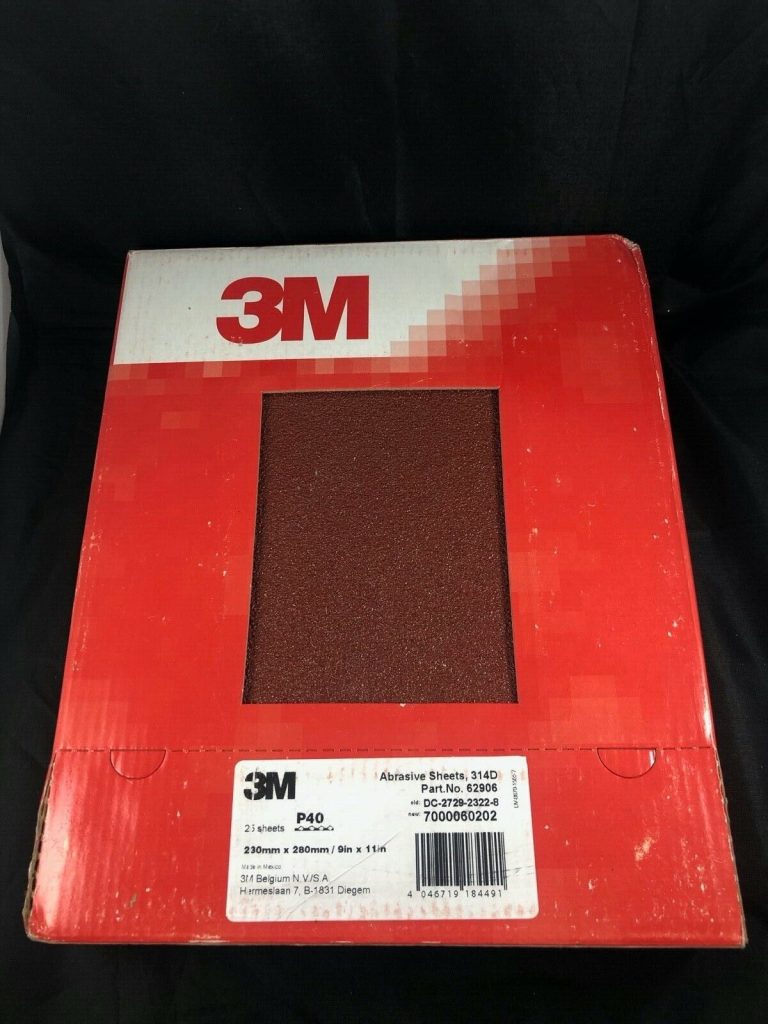 3M ABRASIVE SHHETS 314D P40 25 SHEETS 230MM X 280MM