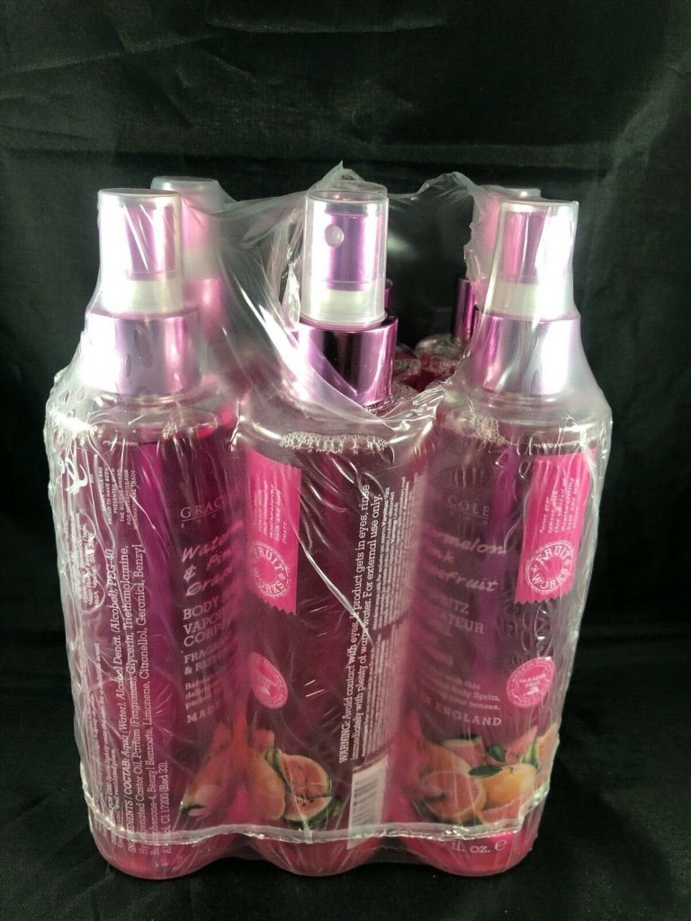 6 BOTTLES GRACE COLE BODY SPRITZ WATERMELON AND PINK GRAPEFRUIT 250ML