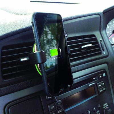 Wireless Car Phone Charger Qi Compatible Mobile Smartphones USB Powered