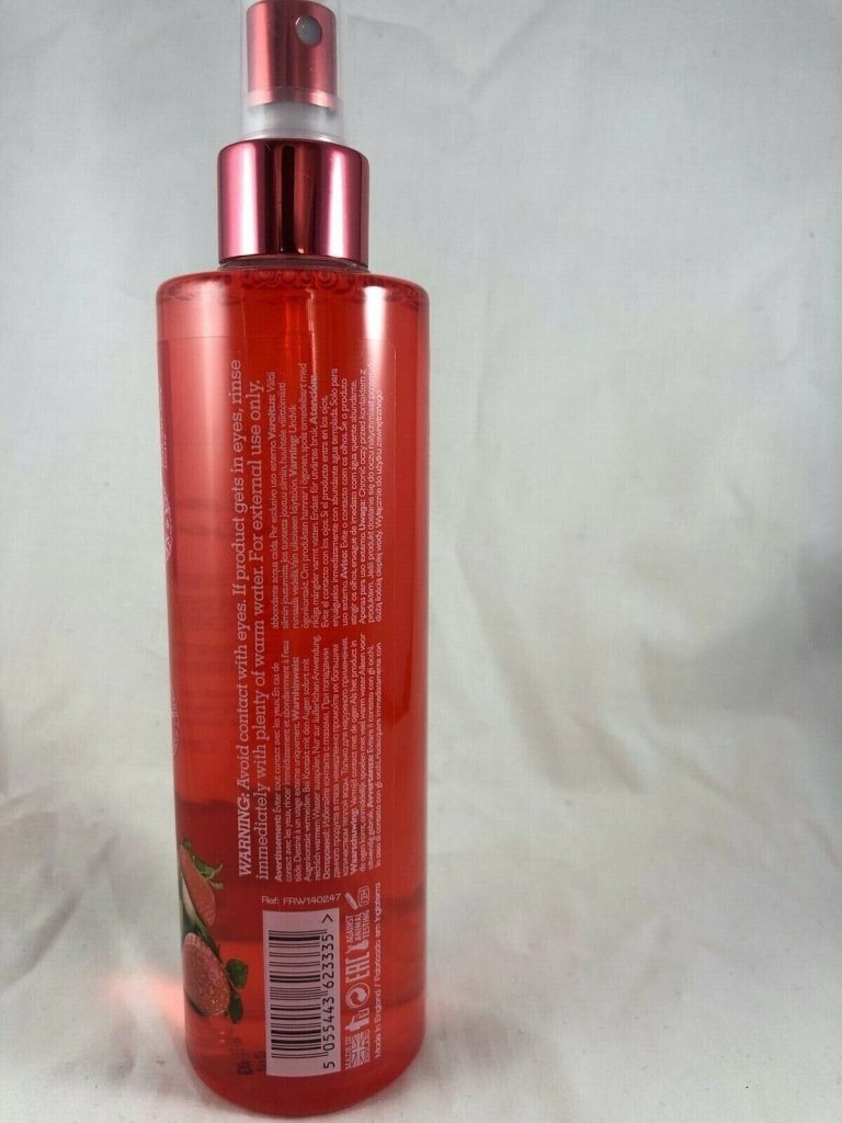 6 BOTTLES GRACE COLE BODY SPRITZ STRAWBERRY AND KIWI 250ML