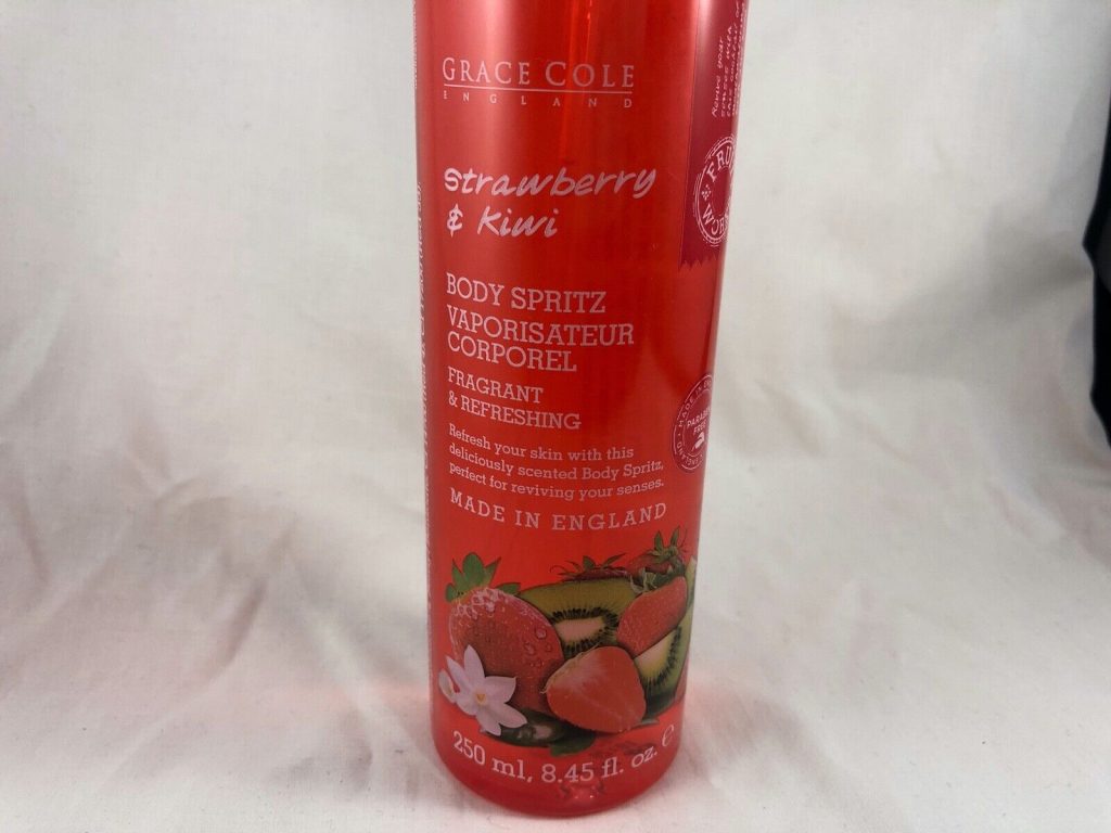 6 BOTTLES GRACE COLE BODY SPRITZ STRAWBERRY AND KIWI 250ML