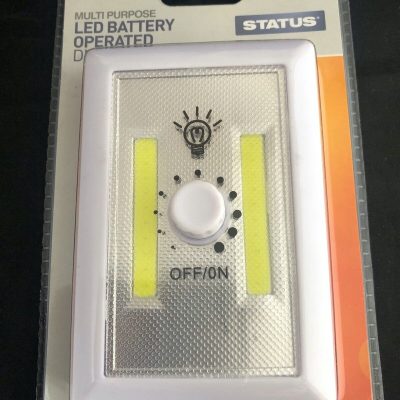 led battery operated dimmable switch status DIMMER LIGHT