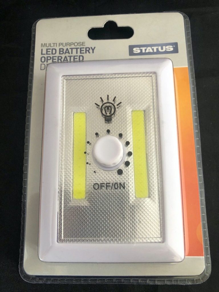 led battery operated dimmable switch status DIMMER LIGHT