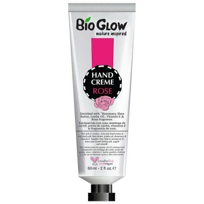 Bio Glow Hand Cream Rich & non-oily Soft Smooth Cream Rose vegan cruelty free