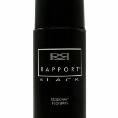 3 X 150 ML BLACK RAPPORT DEODORANT BODY SPRAY FOR MEN