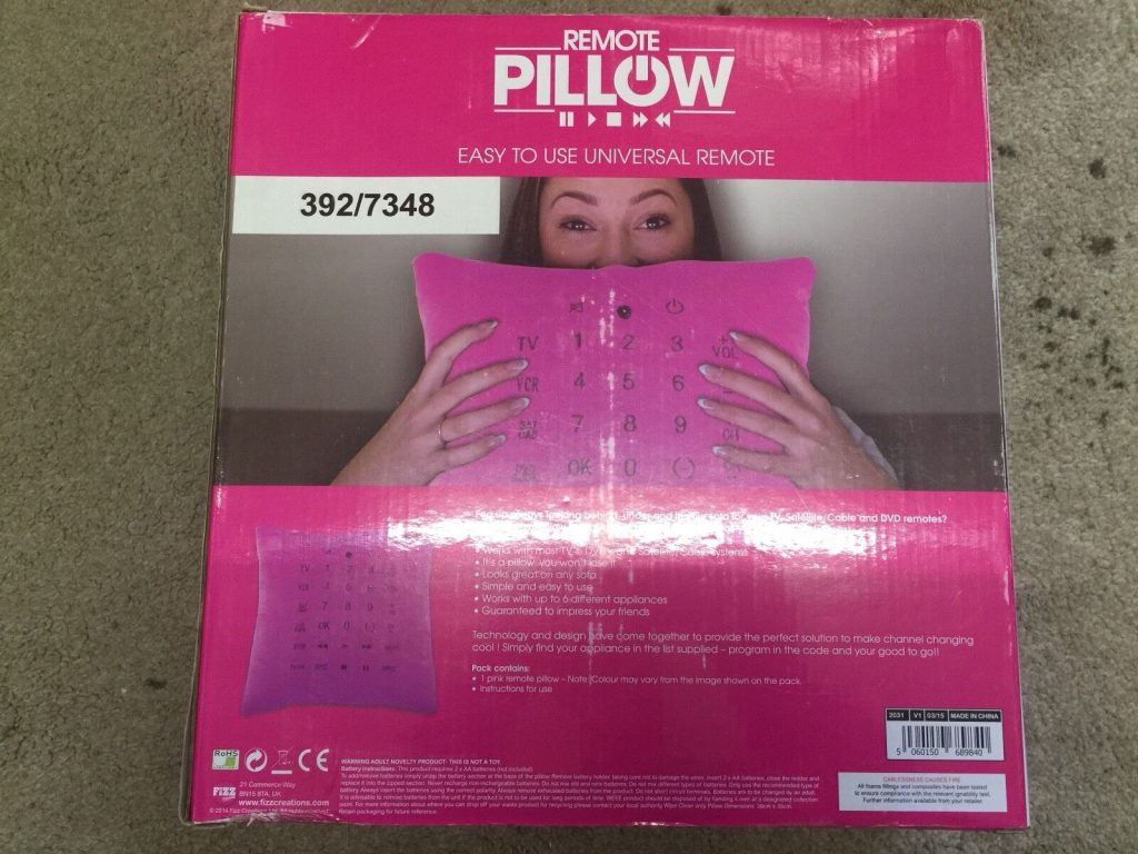 Remote Control Pillow Cushion Universal Remote-Control Gadget