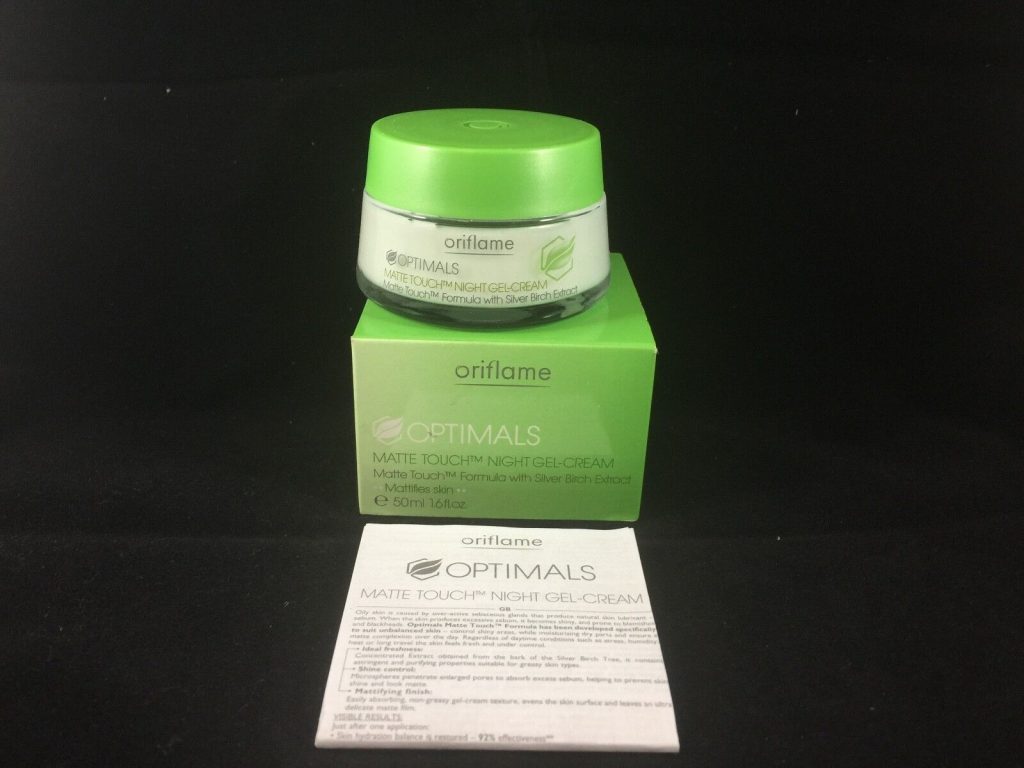 ORIFLAME OPTIMALS MATTE TOUCH NIGHT CREAM GEL 50ML