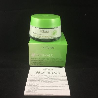 ORIFLAME OPTIMALS MATTE TOUCH NIGHT CREAM GEL 50ML