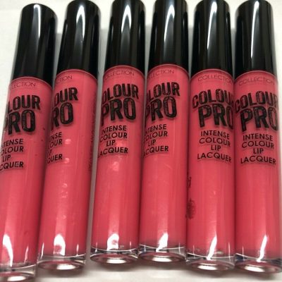 6 X 6ml Collection Colour Pro Intense Lip Lacquer / Lip Gloss 3 IT GIRL