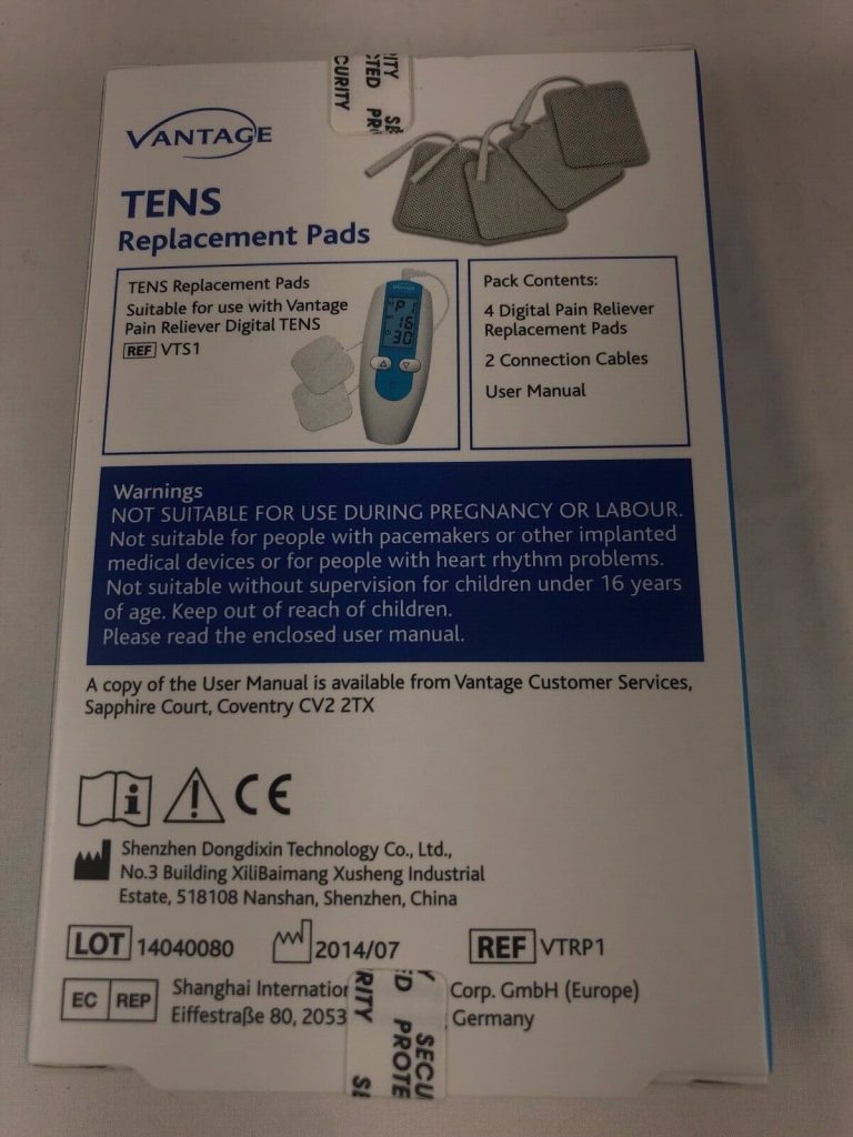 ORIGINAL tens machine replacement pads for vantage pain reliever