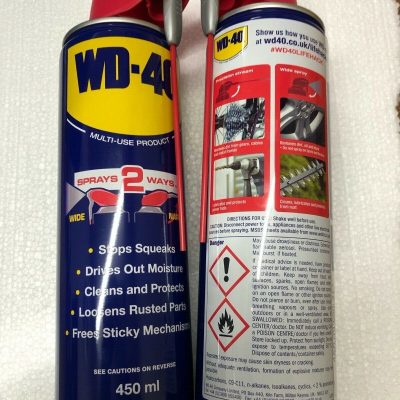 2 x WD40 450ML WD-40 MULTI PURPOSE USE LUBRICANT PENERTRATING OIL SMART STRAW