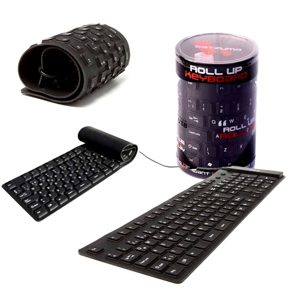 Satzuma Roll Up Bendable Rubber Computer USB Keyboard New Boxed