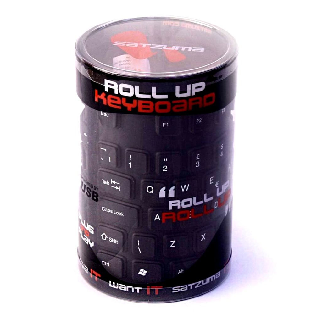 Satzuma Roll Up Bendable Rubber Computer USB Keyboard New Boxed