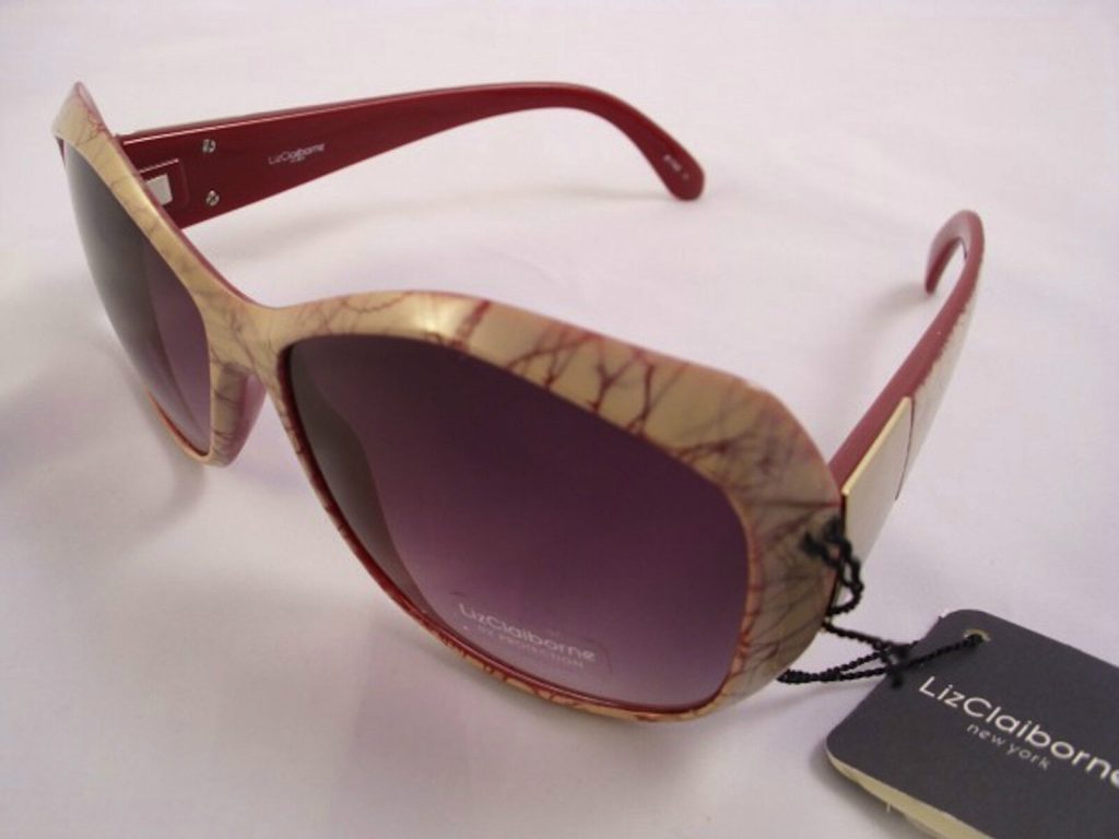 Liz Claiborne Sunglasses , BEIGE & PINK, 81743 100% UV PROTECTION