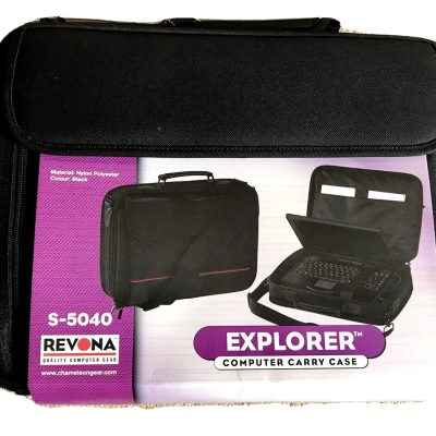 Lap Top Case - REVONA Explorer S-5040 Black Laptop Carry Case 16x12 Inches