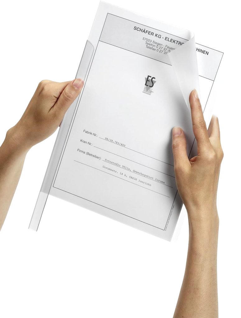 Durable Report Covers PVC Capacity 100 Sheets A3 Folds to A4 Clear Ref 2919/19