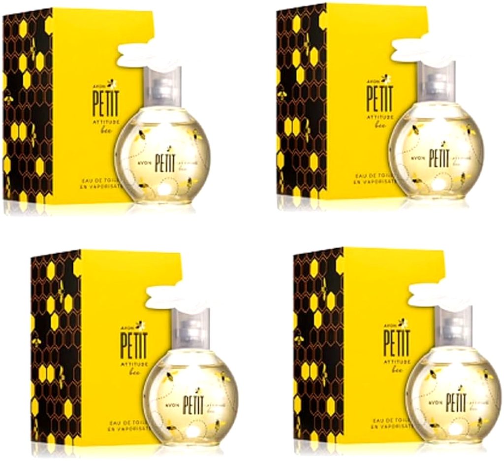 Pack of 4 Petit Attitude Bee Eau de Toilette 4 x 50ml floral ,fruity fragrance