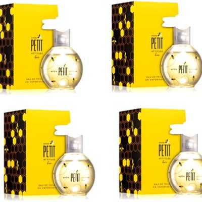 Pack of 4 Petit Attitude Bee Eau de Toilette 4 x 50ml floral ,fruity fragrance