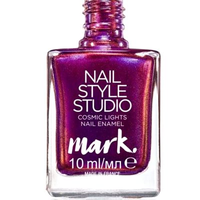 3 x 10ml Avon Mark Nail Style Cosmic Lights - MAGIC SLICK (METALLIC PURPLE)