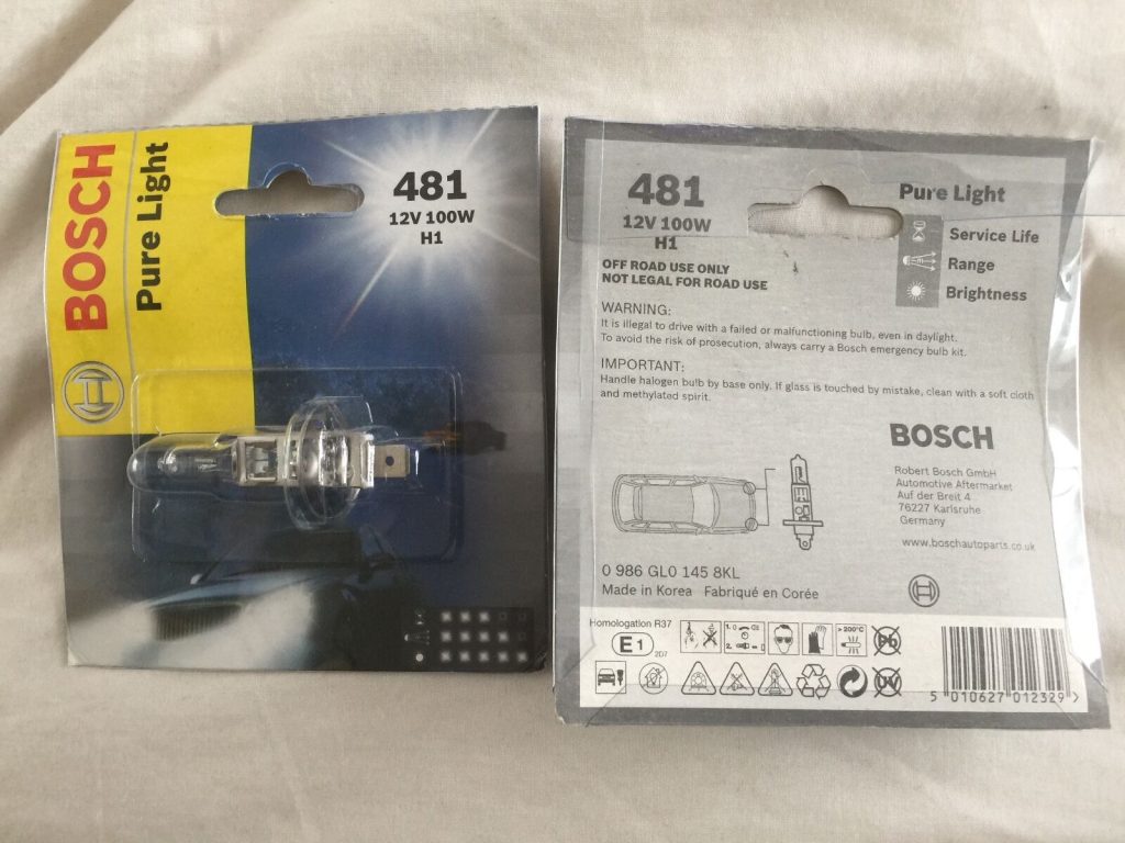 2x Automotive Bulb BLB481RP Bosch NEW MULTIBUY BULBS