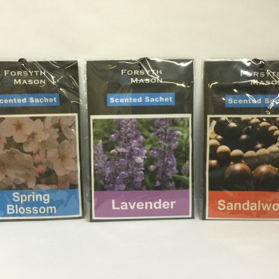 3 Scented Fragrance Sachets Wardrobe Cupboard Drawer Freshener Assorted Free P&P