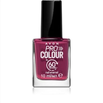 Avon Pro Colour In 60 Seconds Nail Enamel Nail Polish - Wine On Time - Fast Dry