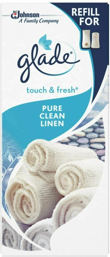 6 X 10ML Glade Clean Linen Touch n Fresh Refill for Machine Air Freshener Spray