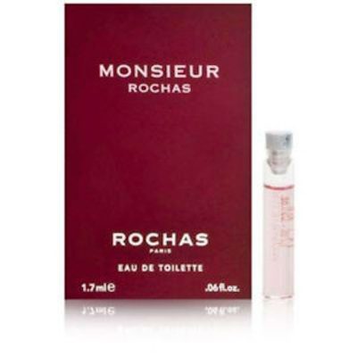 MONSIEUR ROCHAS EAU DE TOILETTE 10 x 1.7ml SAMPLE VIALS NEW