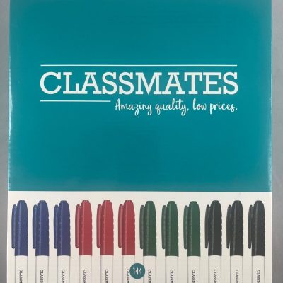 Classmates Whiteboard Marker Assorted, Bullet Tip - Pack of 144