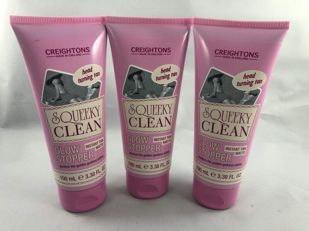 6 X 100ML Creightons Squeeky Clean Glow Stoppers. Instant Tan Matte.