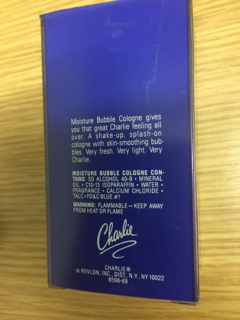 CHARLIE MOISTURE BUBBLE COLOGNE 1FL OZ. VERY VERY RARE ITEM