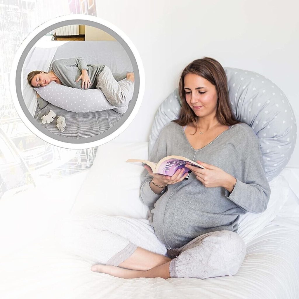 Bambi Pregnancy Pillow Maternity U Shape with Cover Feeding Nursing Sleeping