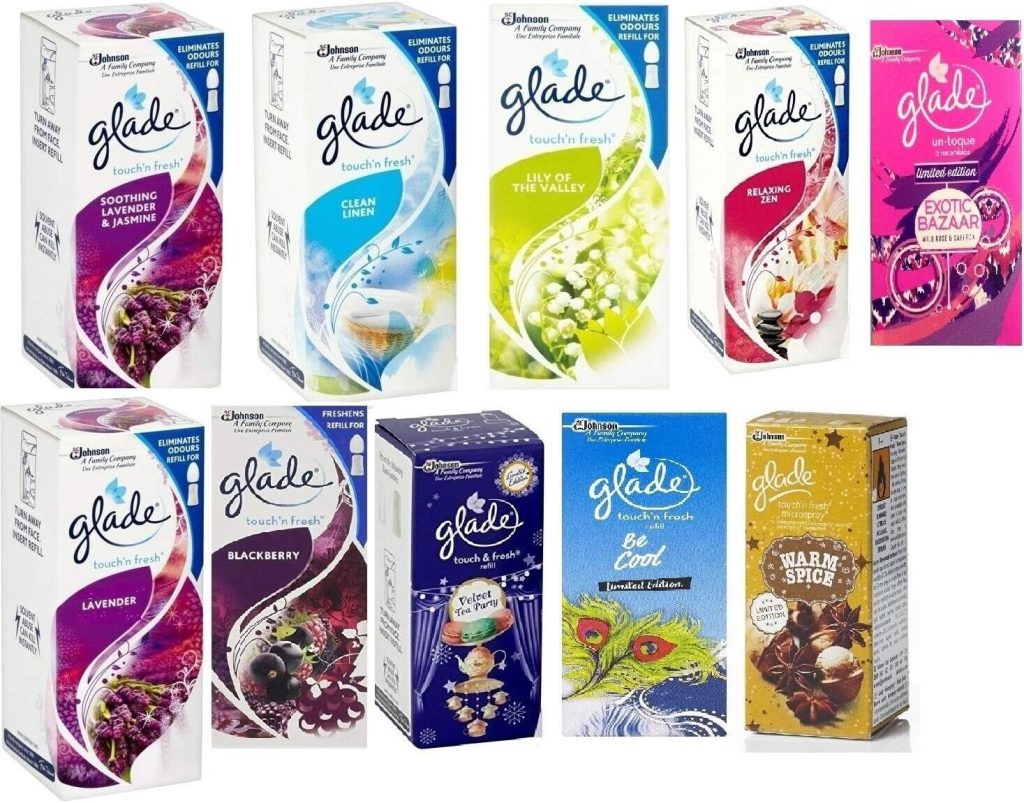 glade 6 x TOUCH N FRESH REFILL'S 10ML - Random Mix